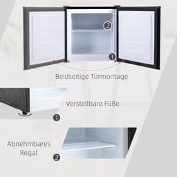 Equivera Mini Fridge for Drinks - Kleine Koelkast - Mini Koelkasten - Minibar - Mini Fridge - Mini Koelkast - Mini Koelkastje - Must have voor in Huis! — thumbnail 3