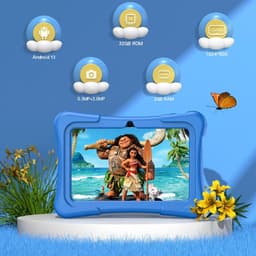 Elementkey Ai-Kids Max – 7 Inch KinderTablet – 32GB Intern + 64GB Micro SD – Voor En Achtercamera – Android 13 - IPS-scherm – 2GB RAM - SIM – WiFi 6 - Roze Hoes — thumbnail 5