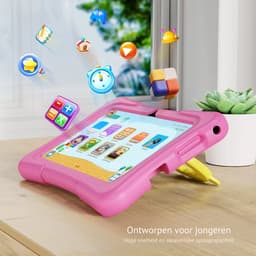 Elementkey Ai-Kids Max – 7 Inch KinderTablet – 32GB Intern + 64GB Micro SD – Voor En Achtercamera – Android 13 - IPS-scherm – 2GB RAM - SIM – WiFi 6 - Blauwe Hoes — thumbnail 5