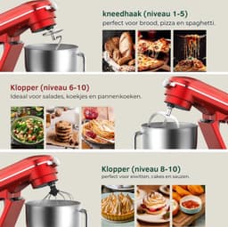 Mixer Met Mengkom - Keukenmachine - Keukenmixer - Deegmachine - Kneedmachine - Deegmixer - Mixer - Mixer Met Mengkom Keukenmachine - Mixer Met Kom - Mixer Keukenmachine - Keukenmixer Met Mengkom - Keukenmixers - Keukenmachines - Keukenrobot - App — thumbnail 5