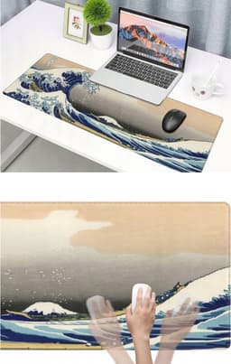 Gaming muismat XXL - Big wave - 90x40CM — thumbnail 5
