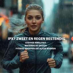 Audrax® Fit Pro Draadloze Sport Oordopjes - 75 uur Speeltijd - Met Oorhaak - IPX7 Waterbestendig - Bluetooth - Sport Oortjes - Oortjes Draadloos - Geschikt voor Apple en Android - Zwart — thumbnail 4