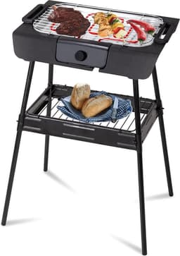 Royalty Line® SBGT2000 Elektrische Barbecue - Indoor en Outdoor BBQ - Staand Tafelbarbecue - 2000W Elektrische Grill - 42 x 24 cm Grilloppervlak - Geen Roook - Zwart — thumbnail 1