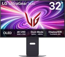LG UltraGear OLED 32GS95UV-B - 4K Gaming Monitor - 240hz UHD - 480hz FHD - 0.03ms - 32inch — thumbnail 1