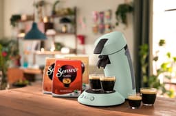 Philips Senseo Original Plus Koffiepadmachine CSA210/20 - Keuze uit 1 of 2 Kopjes - Instelbare Intensiteit - Automatische Uitschakeling - Mintgroen — thumbnail 3