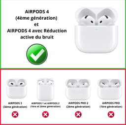 Hoesje geschikt voor Airpods 4 - Schokbestendig siliconen Case Silicone - Transparant — thumbnail 2