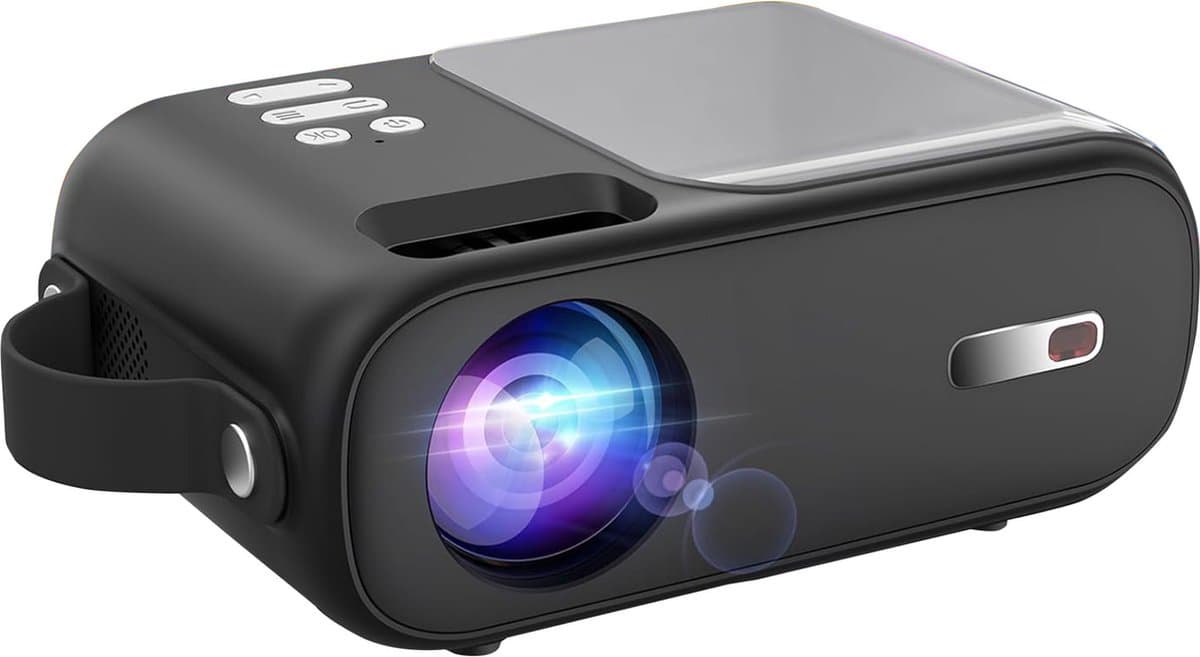 MKSS® Mini Beamer - Mini Projector - Mini Beamer Smartphone - Zwart — afbeelding 1