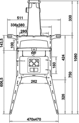 Fikki Outdoor Oven Compact - tuinhaard, barbecue, pizza oven in 1 — thumbnail 4