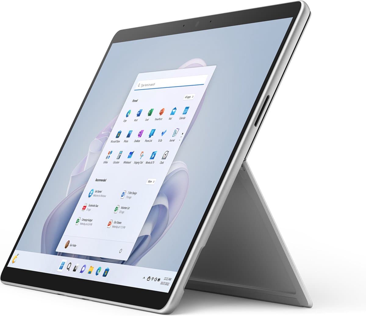 Microsoft Surface Pro 9 - 2 in 1 - Touchscreen - i7/16GB/256GB Platinum - 13 inch — afbeelding 1