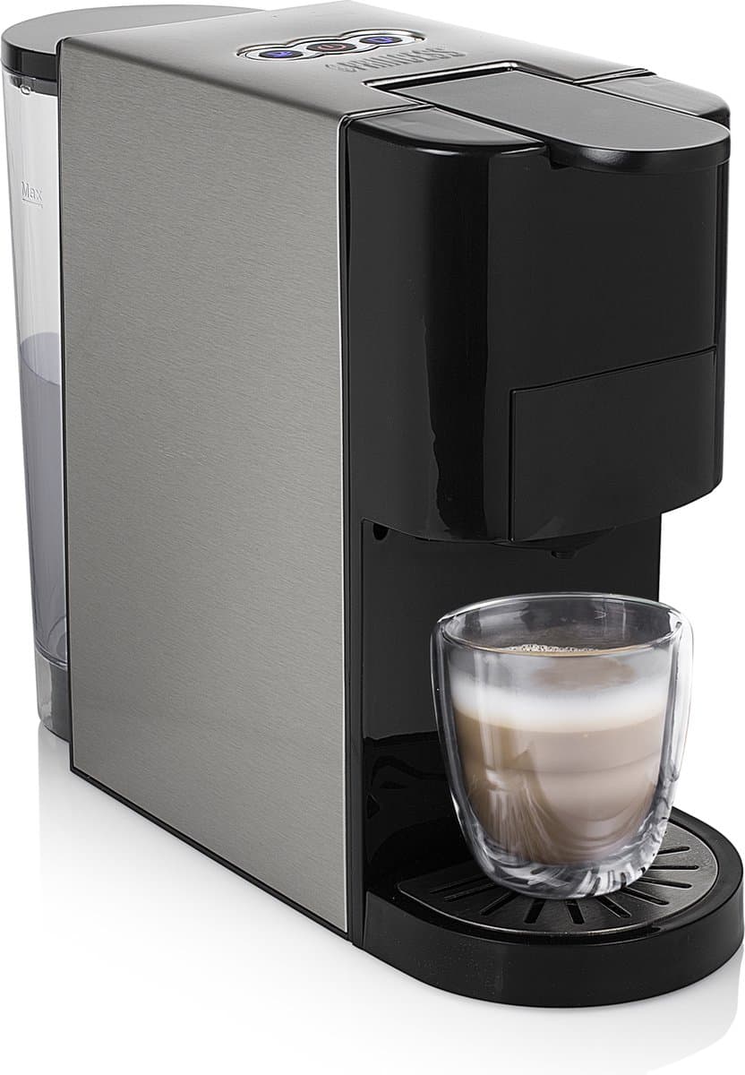 Princess 249451 Multi Capsule Koffiemachine - 5 in 1 - Geschikt voor Nespresso - Dolce Gusto Capsules - Zwart / Zilver — afbeelding 1