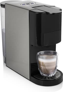 Princess 249451 Multi Capsule Koffiemachine - 5 in 1 - Geschikt voor Nespresso - Dolce Gusto Capsules - Zwart / Zilver — thumbnail 1