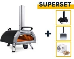 Ooni SUPERSET Karu 16 hout of houtskool gestookte pizzaoven