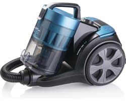 Bestron Stofzuiger zonder zak - AMC2000B - HEPA 13 - Bereik 9 m - Incl. 4 opzetstukken - Blauw/Grijs - 5 jaar garantie