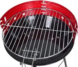 Vargan Houtskoolbarbecue Ø33 cm - Halfopen - Zwart/Rood — thumbnail 3