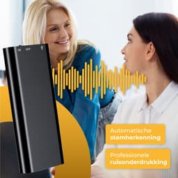 Nuvance - Afluisterapparatuur - 16 Gb - Mini Afluisterapparaat - Voice Recorder Digitaal - Spy Recorder - Dictafoon - Afluisteren Opnemen — thumbnail 3
