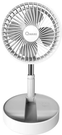 Qware - Portable Mini Desk Fan -White — thumbnail 5
