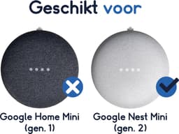 Ibley Houder voor Google Nest Mini wit - Luidsprekerstandaard - Nest Mini wandhouder stopcontact — thumbnail 2