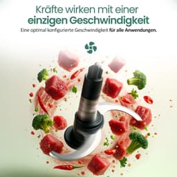 Elektrische Hakmolen - Keukenmachine - Fijnmaken van Ingrediënten - 4 Roestvrijstalen Messen - 500 ml Inhoud - Zwart — thumbnail 3