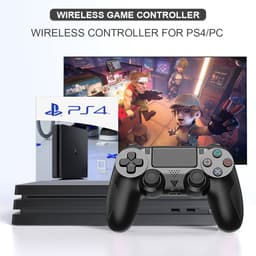 PS4 Draadloze Controller V2 - Geschikt voor PS4 - Zwart — thumbnail 2