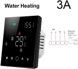 Slimme Thermostaat - Temperatuurregelaar App - Comfort Verhoging - Wekelijks Programmeerbaar - 16A Belasting - Zwart — thumbnail 5