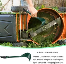 Gereedschap Voor Grasmaaiers - Dekreiniger Schraper - Tuinonderhoud Vereenvoudigen - Duurzaam Staal - 40.5 x 8.5 cm - Grijs — thumbnail 5