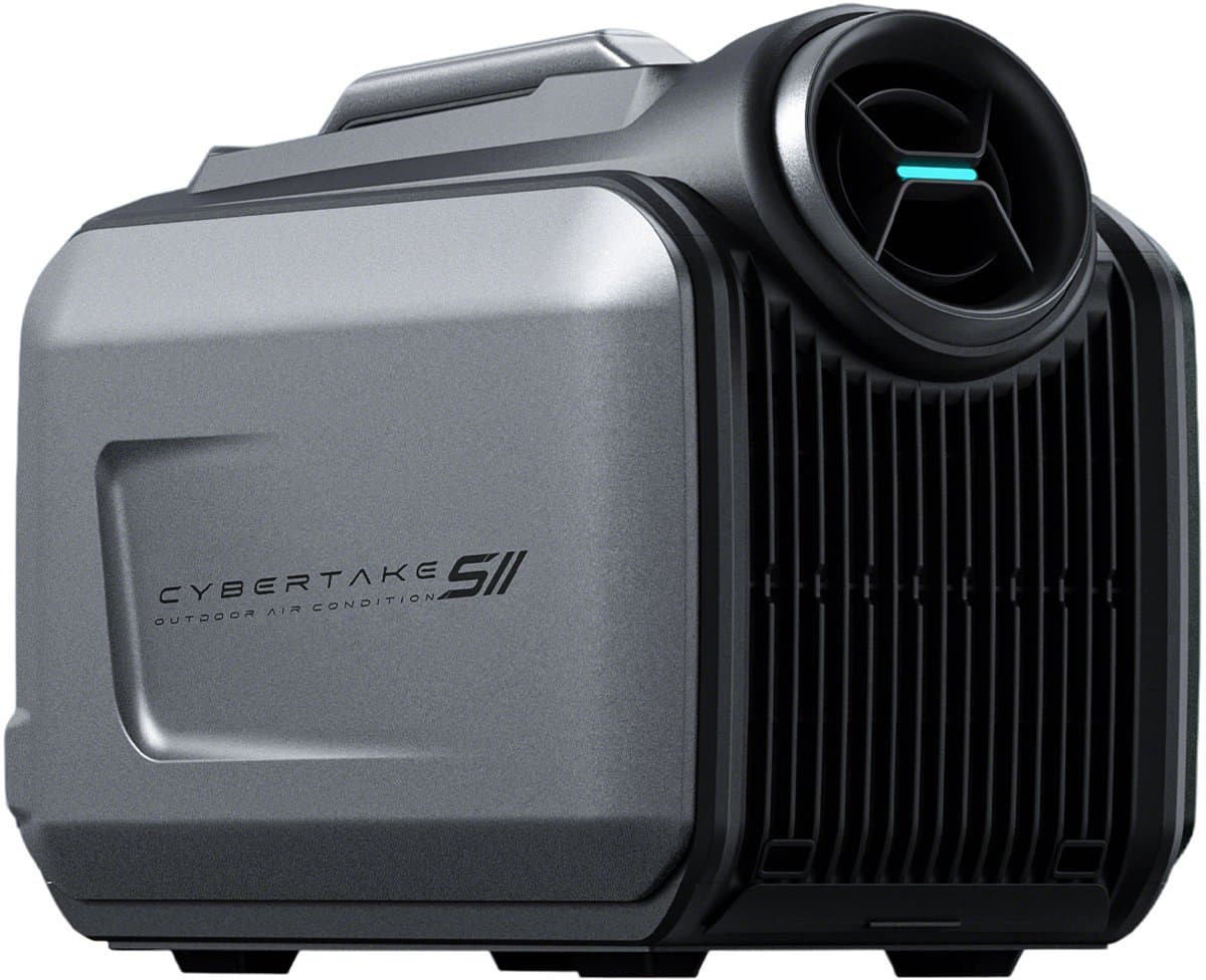CYBERTAKE S2 Pro - Mobiele Airco - 5100BTU koeling & 6100BTU verwarming - 12V/24V/48V - Stil ≤55dB met App — afbeelding 1