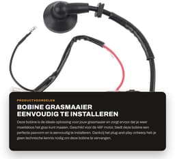 Dailygoods- Bobine Geschikt voor Grasmaaier - Vervangende Bobine - Eenvoudig te Installeren - Staallegering/ABS - Modulelengte 62 mm - Ontstekingsspoel — thumbnail 1