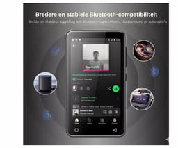 MP3-speler met Bluetooth en Wifi 80GB - Kindvriendelijke Muziekspeler met Spotify (Kids), Audible & Ouderlijk Toezicht - 4 Inch Touchscreen - Zwart — thumbnail 5