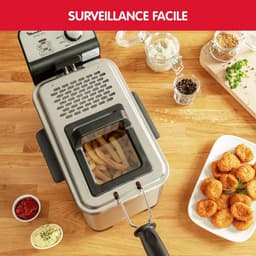 Semi-professionele Friteuse - Olie Frituurpan - Frietjes Bakken - Koude Zone Technologie - 3 Liter - Geborsteld RVS — thumbnail 5