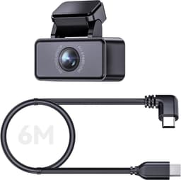 Dashcam voor auto - Zwart - 2,7K resolutie - Achtercamera met Super Nachtzicht en WDR - Voor Auto en SUV — thumbnail 1