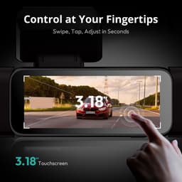 Dashcam voor auto - Zwart - G980H 4CH zonder kaart - 4-kanaals 3K + 3 x 1080p met GPS en 3,18 inch IPS-scherm - Voor volledige rijveiligheid — thumbnail 5