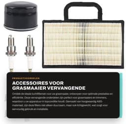 Accessoires voor grasmaaier - Vervangende luchtfilterset - Duurzaam en sterk - Hoogwaardig ABS-materiaal - Verbeterde efficiëntie - Gesch... — thumbnail 1