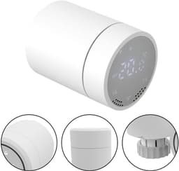 Radiatorthermostaat - Slimme Thermostaat Klep - Energie Besparen - App Bediening - 66 x 52 x 82 mm - Wit — thumbnail 5