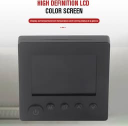 Slimme Thermostaat - Programmeerbare Regelaar - Comfortabel Wonen - App Bediening - 41x86x86 mm - Zwart — thumbnail 3