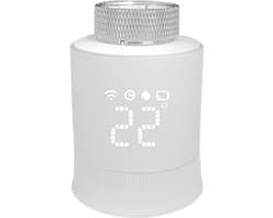 Slimme Radiatorthermostaat - Verwarmingsthermostaat Slimme Klep - Energie Besparen - Raamdetectie - Precisie 1°C - Wit