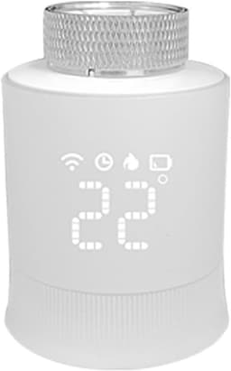 Slimme Radiatorthermostaat - Verwarmingsthermostaat Slimme Klep - Energie Besparen - Raamdetectie - Precisie 1°C - Wit — thumbnail 1