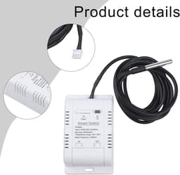 Slimme Thermostaat - Verwarming Controller - Energie Besparen - Met Vochtigheid Sensor - 16A 3000W - Wit — thumbnail 4