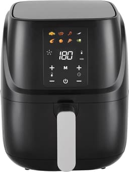QIN® Mini airfryer - Airfryer - Airfryer klein - Zwart - ‎40cm x 33cm x 33cm — thumbnail 3