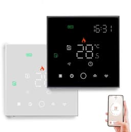 Digitale Thermostaat - Slimme Regelaar - Verwarming Instellen - App Bediening - 80x80 mm - Wit — thumbnail 3