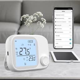 Slimme Thermostaat - Temperatuurregelaar - Comfort Verhoging - RF433 Draadloos - 118 mm breed - Wit — thumbnail 5