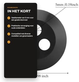 Doorvoertule 3-gaats - Brandstoftank Doorvoer - Vervangingen Grasmaaier - Rubber - Gatdiameter 5 mm - Compatibel met Echo Modellen — thumbnail 2