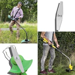 SnelShoppen - 12 Stuks Metaal Grasmaaier Blades - Hoogwaardige RVS Snijbladen voor Grasmaaier - Ideaal voor Tuinonderhoud en Trimmers - Duurzaam en Ro — thumbnail 4