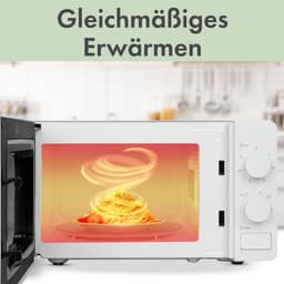 Magnetron met oven - Compacte oven - Snel maaltijden - 6 vermogensstanden - 20 liter inhoud - Wit — thumbnail 2