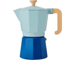 La Cafetière - Venice Percolator - Aluminium - Hemelsblauw - 6 Kops - 290ml