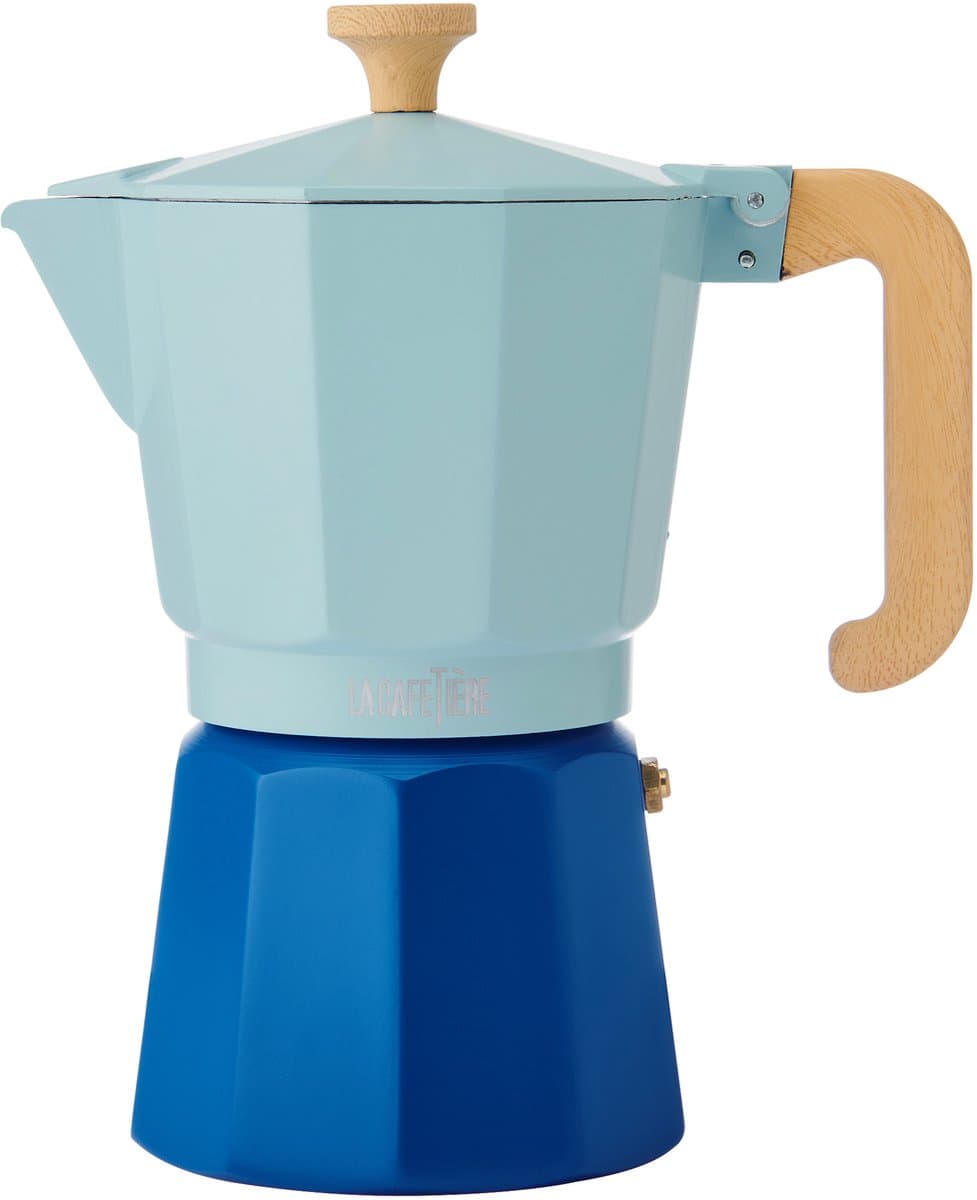 La Cafetière - Venice Percolator - Aluminium - Hemelsblauw - 6 Kops - 290ml — afbeelding 1