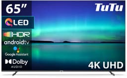 TuTu Android Smart TV - QLED 4K UHD - 65 inch/165 cm - Voice control - Streaming apps - HDMI x3, USB x2, CI+ - Tripple Tuner DVB-T/T2/S/S2/C - Frameless Design - Geassembleerd in Nederland - TUQ65UN1 — thumbnail 1