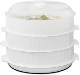 Solidchoice - 3-Laags Stoomkoker voor Magnetron met 8 Liter Capaciteit — thumbnail 1