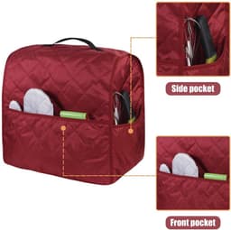 Keukenmixerhoes - Apparaatbeschermer - Keuken Organizer - Water- en Stofdicht - 4.5-5 Liter - Wijnrood — thumbnail 4