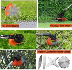 Elektrische Bosmaaier - Draadloze Grastrimmer - Tuinonderhoud - Verstelbaar Telescoop - 15 cm Snijdiameter - Groen — thumbnail 4