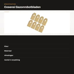 Gazonrobotbladen 45 Stuks - Vervangingsmaaibladen - Roestvrij Staal - Hoge Hardheid - Duurzaam - Efficiënte Snijprestaties - Robotmaaiermes — thumbnail 2